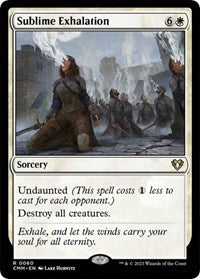 Magic: The Gathering Single - Commander Masters - Sublime Exhalation (FOIL) - Rare/0060 - Lightly Played