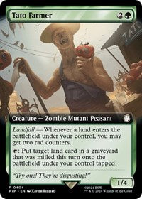 Magic: The Gathering Single - Universes Beyond: Fallout - Tato Farmer (Extended Art) - FOIL Rare/0404 Lightly Played