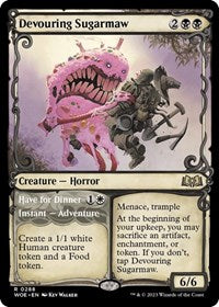 Magic: The Gathering Single - Wilds of Eldraine - Devouring Sugarmaw (Showcase) - Rare/0288 Lightly Played