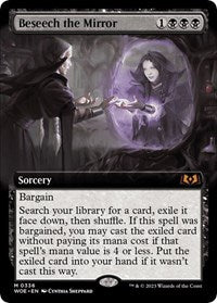 Magic: The Gathering Single - Wilds of Eldraine - Beseech the Mirror (Extended Art) - Mythic/0336 Lightly Played