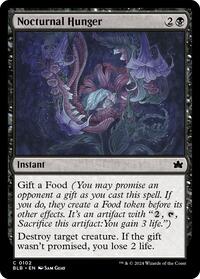 Magic: The Gathering Single - Bloomburrow - Nocturnal Hunger - FOIL Common/0102 - Lightly Played