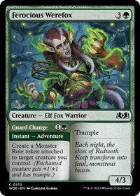 Magic: The Gathering Single - Wilds of Eldraine - Ferocious Werefox - FOIL Common/0170 Lightly Played