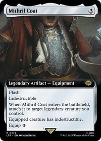 Magic: The Gathering Single - Universes Beyond: The Lord of the Rings: Tales of Middle-earth - Mithril Coat (Extended Art) - Rare/0379 - Lightly Played