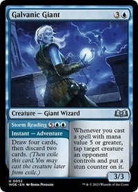 Magic: The Gathering Single - Wilds of Eldraine - Galvanic Giant - FOIL Uncommon/0052 Lightly Played