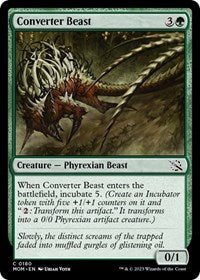 Magic: The Gathering Single - March of the Machine - Converter Beast (Foil) - Common/0180 - Lightly Played