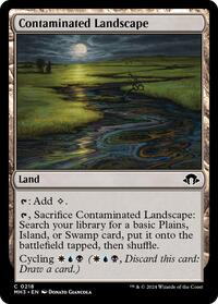 Magic: The Gathering Single - Modern Horizons 3 - Contaminated Landscape - FOIL Common/0218 - Lightly Played