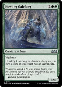 Magic: The Gathering Single - Wilds of Eldraine - Howling Galefang - FOIL Uncommon/0175 Lightly Played