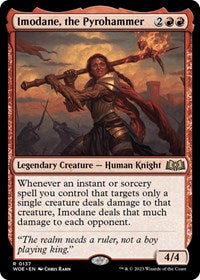 Magic: The Gathering Single - Wilds of Eldraine - Imodane, the Pyrohammer - FOIL Rare/0137 Lightly Played