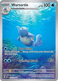 Pokemon Singles - SV: Scarlet and Violet 151 - Wartortle - Illustration Rare/171 Lightly Played