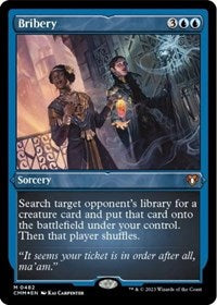 Magic: The Gathering Single - Commander Masters - Bribery (Foil Etched) - Mythic/0482 - Lightly Played