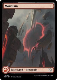 Magic: The Gathering Single - March of the Machine - Mountain (0289) (Foil) - Land/0289 - Lightly Played