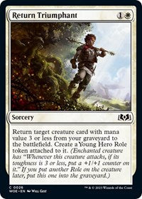 Magic: The Gathering Single - Wilds of Eldraine - Return Triumphant (Foil) - Common/0026 Lightly Played