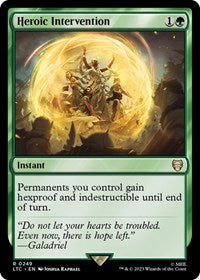 Magic: The Gathering Single - Commander: The Lord of the Rings: Tales of Middle-earth - Heroic Intervention - Rare/0249 - Lightly Played