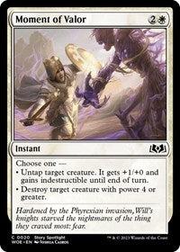 Magic: The Gathering Single - Wilds of Eldraine - Moment of Valor (Foil) - Common/0020 Lightly Played