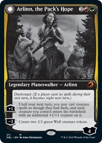 Magic: The Gathering Single - Innistrad: Double Feature - Arlinn, the Pack's Hope - Mythic/211 - Lightly Played