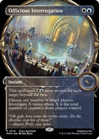 Magic: The Gathering Single - Murders at Karlov Manor - Officious Interrogation (Showcase) - Rare/0314 Lightly Played