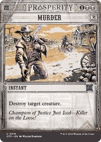 Magic: The Gathering Single - Outlaws of Thunder Junction: Breaking News - Murder - Uncommon/0018 - Lightly Played