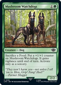 Magic: The Gathering Single - Universes Beyond: The Lord of the Rings: Tales of Middle-earth - Mushroom Watchdogs (Foil) - Common/0180 - Lightly Played