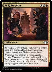 Magic: The Gathering Single - Outlaws of Thunder Junction - At Knifepoint - FOIL Uncommon/0193 Lightly Played