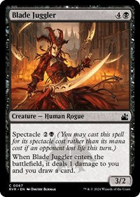 Magic: The Gathering Single - Ravnica Remastered - Blade Juggler (Foil) - Common/0067 Lightly Played