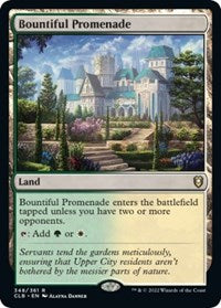 Magic: The Gathering Single - Commander Legends: Battle for Baldur's Gate - Bountiful Promenade - Rare/348 Lightly Played