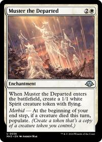 Magic: The Gathering Single - Modern Horizons 3 - Muster the Departed - FOIL Uncommon/0036 - Lightly Played