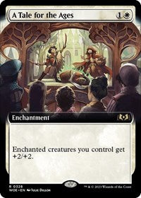 Magic: The Gathering Single - Wilds of Eldraine - A Tale for the Ages (Extended Art) - FOIL Rare/0328 Lightly Played