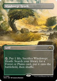 Magic: The Gathering Single - Modern Horizons 3 - Windswept Heath (Borderless) - Rare/0360 - Lightly Played