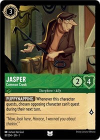 Disney Lorcana Single - First Chapter - Jasper, Common Crook  - Uncommon/081 Lightly Played