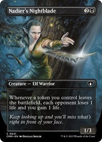 Magic: The Gathering Single - Commander Masters - Nadier's Nightblade (Borderless) - Common/0641 - Lightly Played