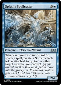 Magic: The Gathering Single - Wilds of Eldraine - Splashy Spellcaster (Foil) - Uncommon/0070 Lightly Played