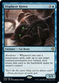 Magic: The Gathering Single - Commander Legends: Battle for Baldur's Gate - Displacer Kitten - Rare/063 Lightly Played