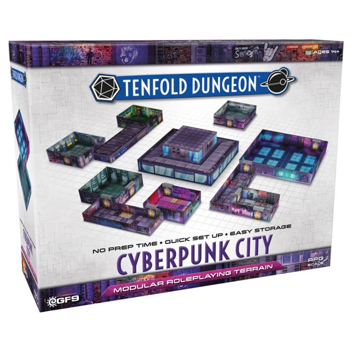 Tenfold Dungeon: Modular Roleplaying Terrain Set- Cyberpunk City ...