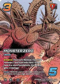 Universus Single - Challenger Series: Godzilla - Monster Zero (Alternate Art) - Alternate Art Rare/17 - Lightly Played