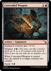 Magic: The Gathering Single - Murders at Karlov Manor - Concealed Weapon - FOIL Uncommon/0117 Lightly Played