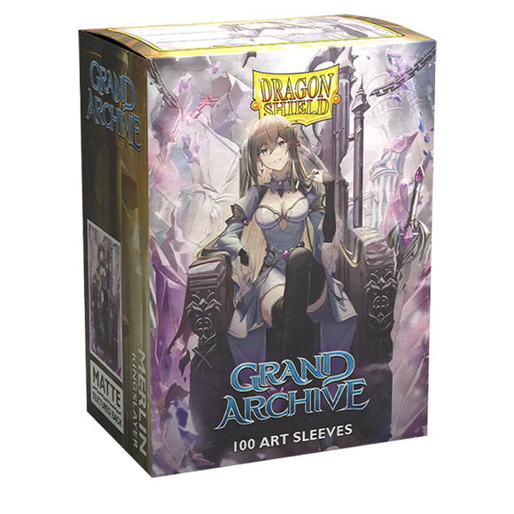 Dragon Shield Sleeves: Standard- Matte 'Grand Archive' Merlin, Kingslayer (100)