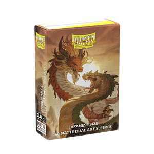 Dragon Shield Sleeves: Japanese DUAL- Matte 'Wood Snake' (60 ct.)