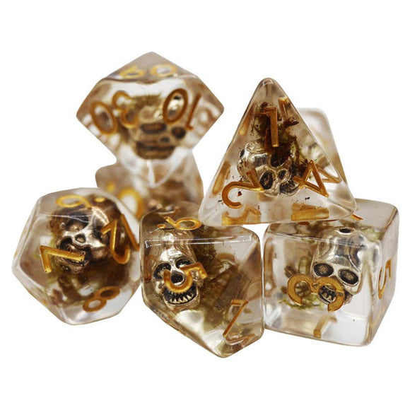 7-Set Gold Pirate Skull