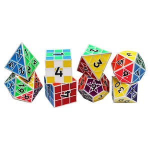 8-Set Puzzle Cube: Silver (Metal)