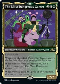 Magic: The Gathering - Unfinity - The Most Dangerous Gamer (Showcase) - FOIL Rare/266 Lightly Played