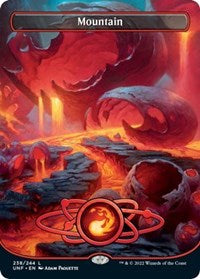 Magic: The Gathering - Unfinity - Mountain (238) (Borderless) (Foil) - Land/238 Lightly Played