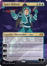 Magic: The Gathering - Unfinity - Space Beleren (Borderless) - FOIL Mythic/276 Lightly Played