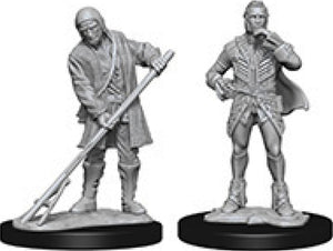 Pathfinder Deep Cuts Unpainted Miniatures: W4 Towns People (Farmer/Aristocrat)