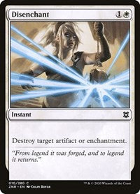 Magic: The Gathering Single - Zendikar Rising - Disenchant Common/010 Lightly Played