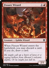 Magic: The Gathering Single - Zendikar Rising - Fissure Wizard Common/140 Lightly Played