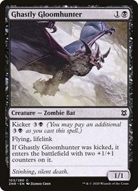 Magic: The Gathering Single - Zendikar Rising - Ghastly Gloomhunter Common/103 Lightly Played