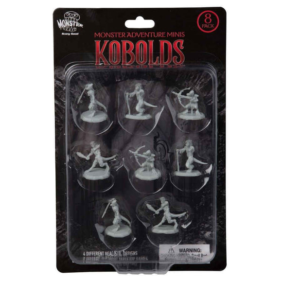 MONSTER ADVENTURE MINIS: UNPAINTED FIGURES: KOBOLDS (8 PACK)