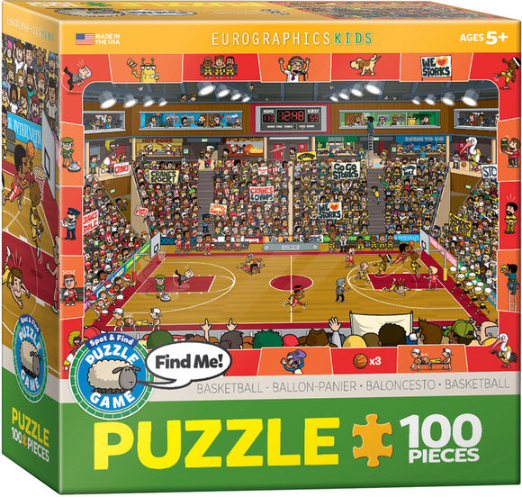 EuroGraphics Spot & Find Basketball 100-Piece Puzzle