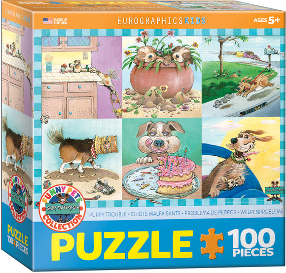 Puppy Trouble by Gary Patteson 100-Piece Puzzle (Small box).