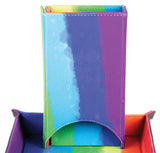 Fold Up Velvet Dice Tower